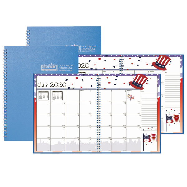 House Of Doolittle Academic Seasonal Monthly Calendar Planner, Jul-Jun, 7 x 10, PK2 2395-08